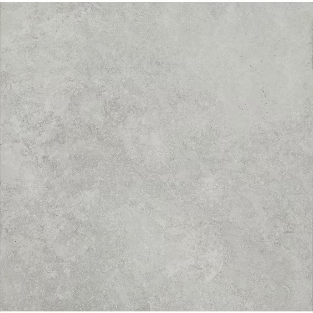 Argento Travertino 2 Cm. X 24 In. X 24 In. Matte Porcelain Stone Look Paver Tile