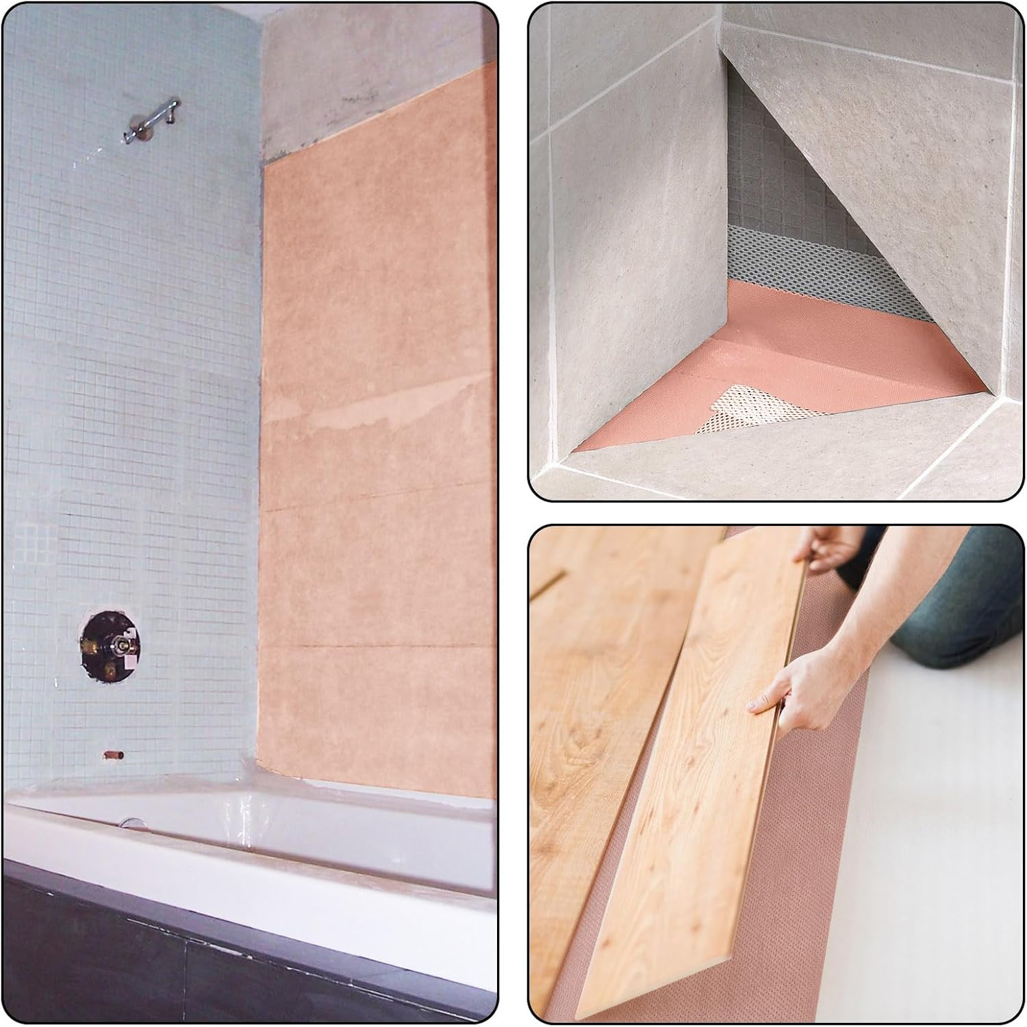 Waterproofing Membrane Band for Shower,Waterproof Membrane Tape-3.3Ftx65Ft | 23.