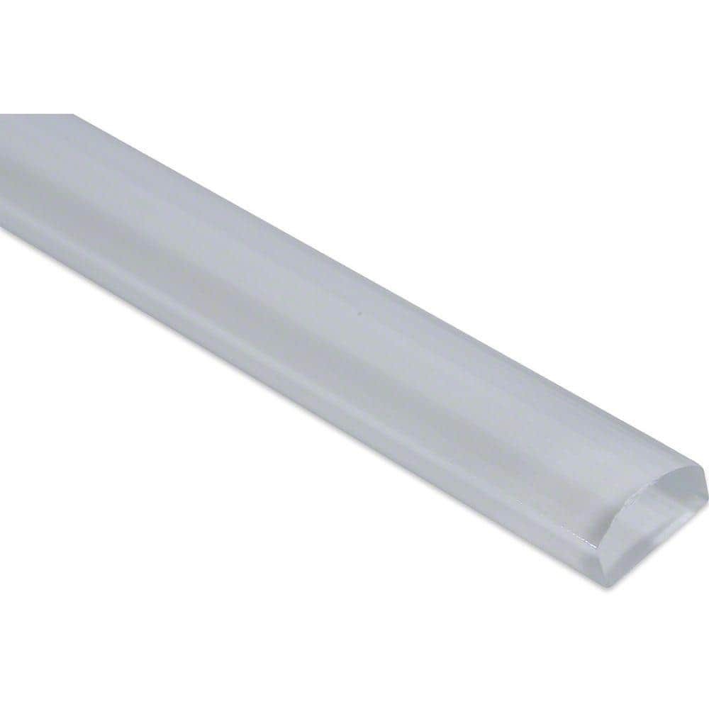 Bright White 3/4 In. X 12 In. X 11 Mm Glass Pencil Liner Trim Wall Tile