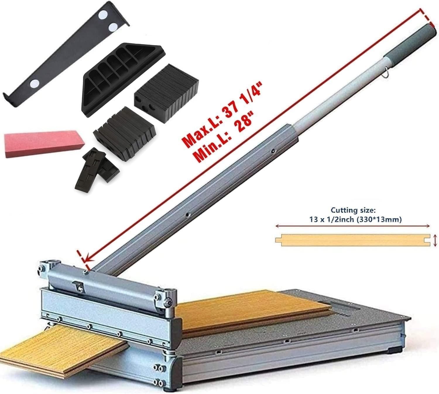 Heavy Duty 13″ Floor Cutter – Precision Angles, LVP/SPC/WPC, Aluminum
