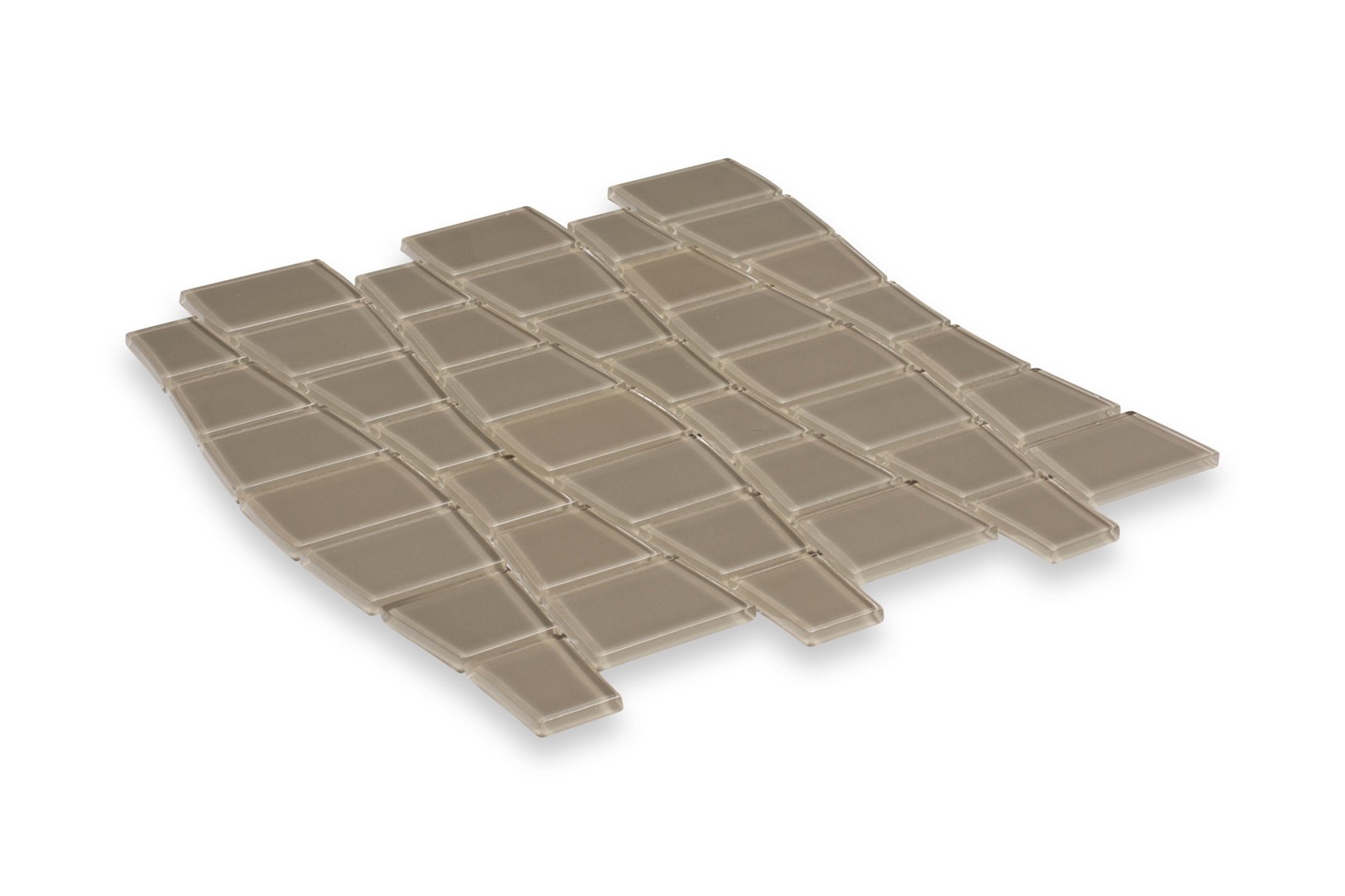 Cruz Bay Studio BG15 Ripple – 11″ x 12″ Block Random Wall Tile – – Mojave Gloss
