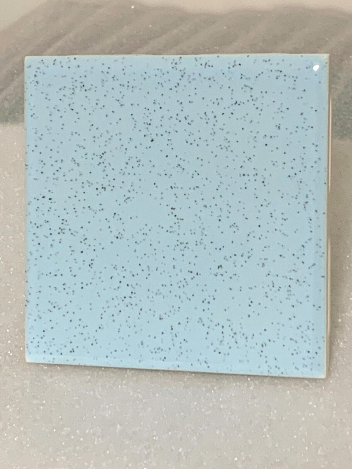 Vintage Stylon ceramic #211 Stardust Blue 4-1/4″ x 4 1/4″ Gloss