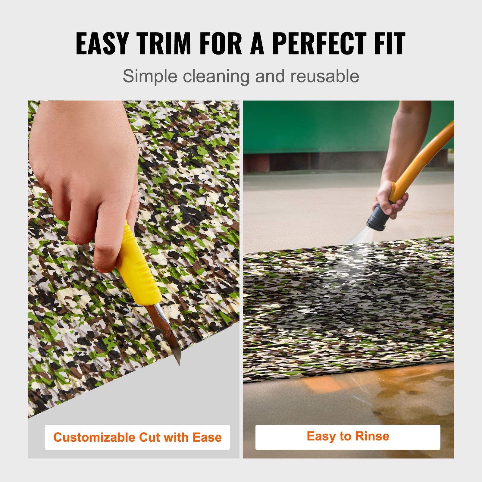 Boat Flooring, EVA Foam Boat Decking 94.5″ x 23.6″, Non – Slip Self – Adhesive