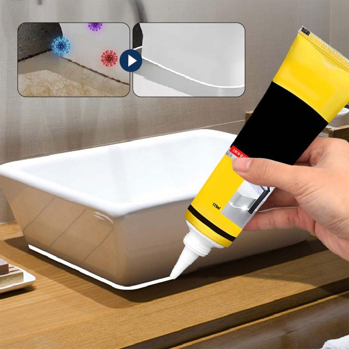 Multifunctional Waterproof White Caulk with Scraper, Waterproof Caulk Sealant