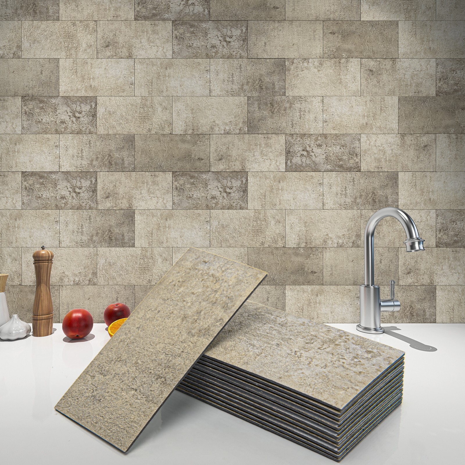 Art3d 102pcs Peel&Stick Wall Tiles, each 3″x6″