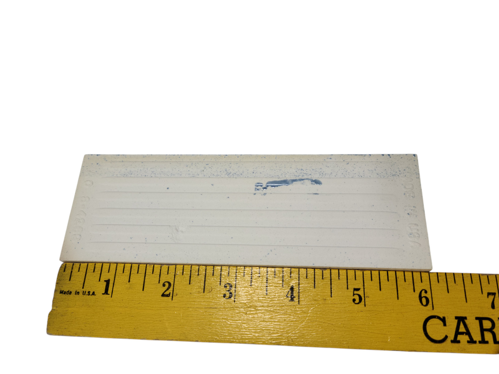Blue Ceramic Bullnose Tile Subway Trim Crystalline Texture Mid Century Modern