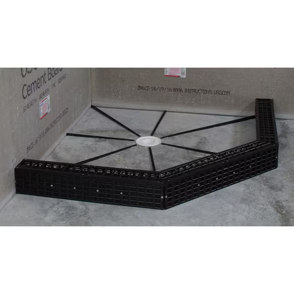 Pre-Pitch Installation Kit Custom Pitch Shower Pan Slope Liner Drain Sub Floor