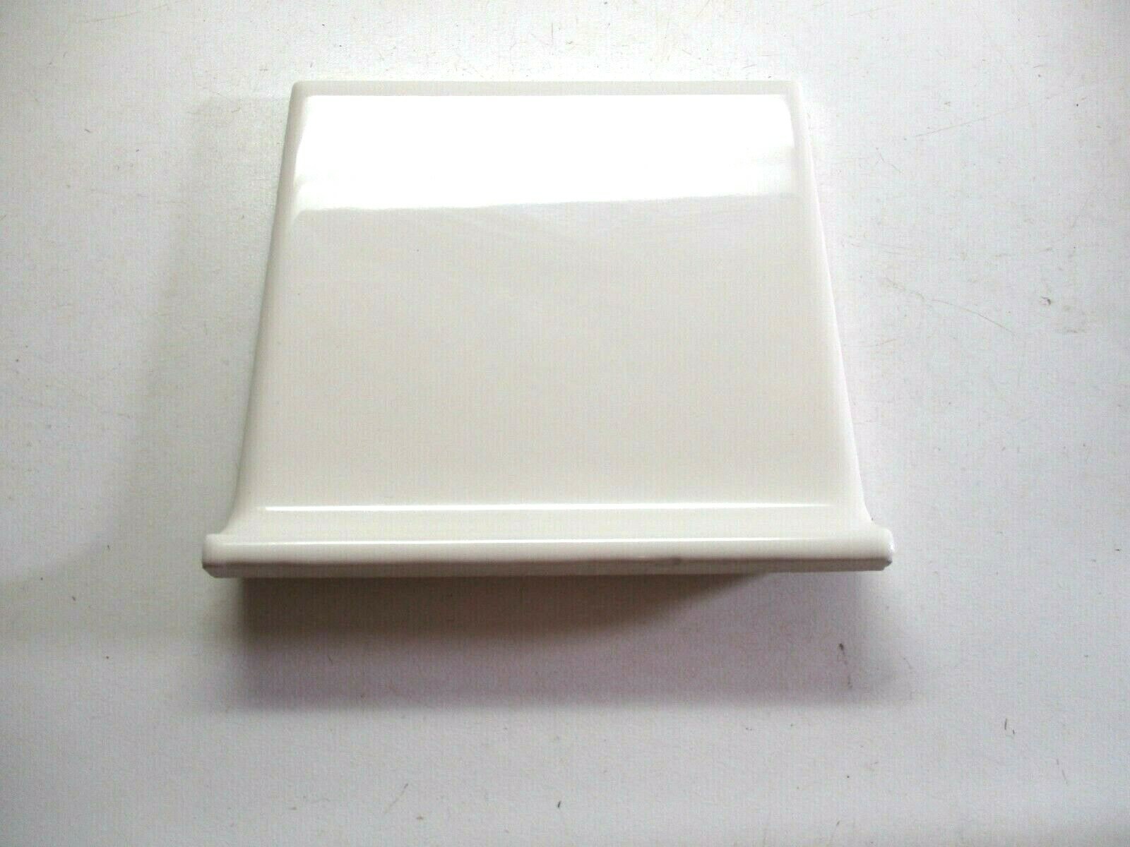 1 Cove Base Radius Tile Porcelanite P 4-3/8″ Square Gloss Off White Ceramic Wall