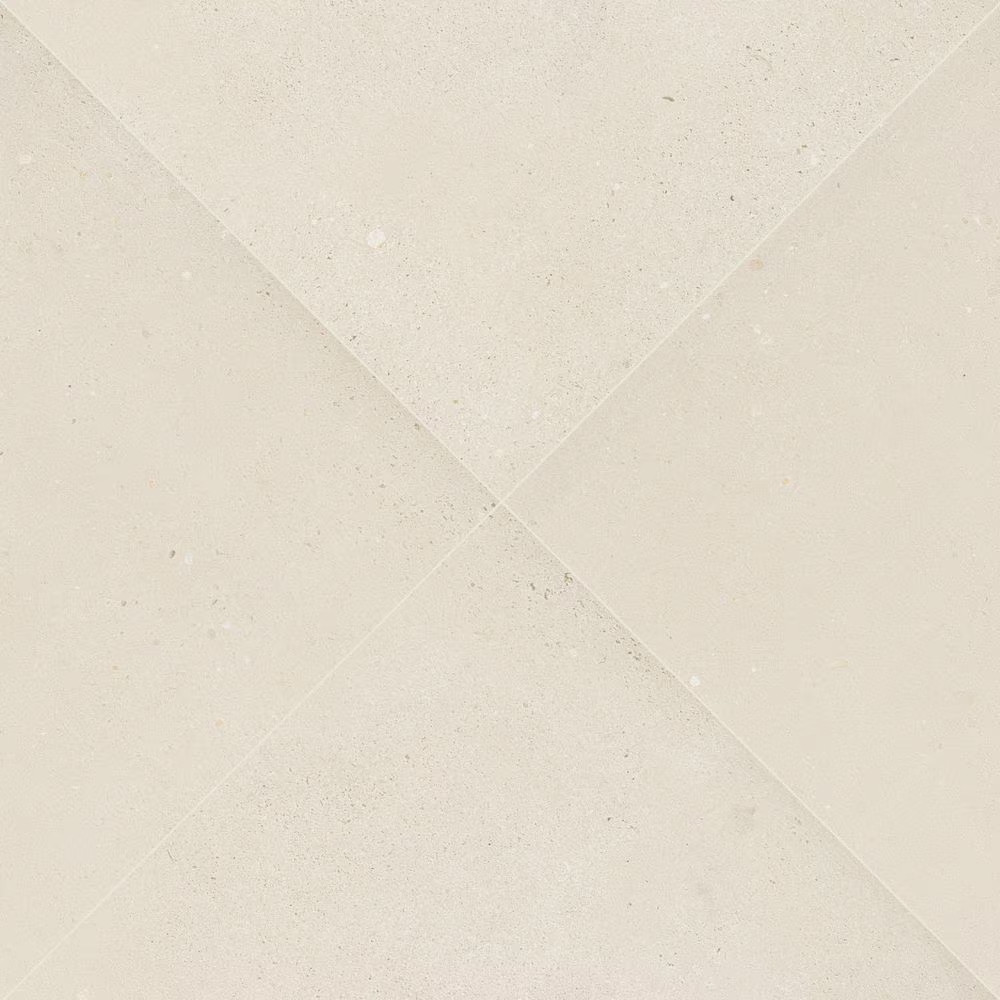 Gritzo Salt 24 In. X 24 In. X 0.79 In. White Stone Look Matte Porcelain Paver (8