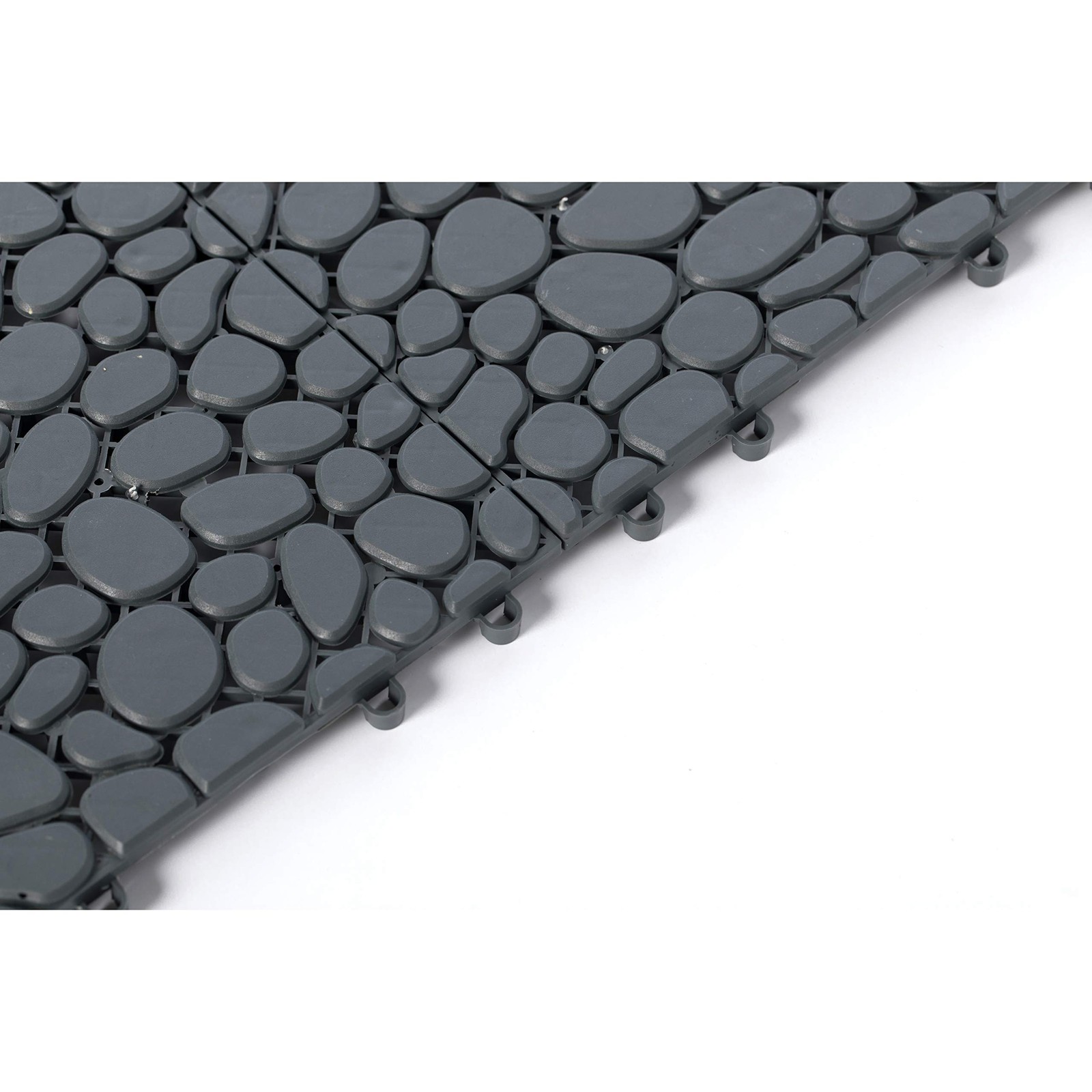 Interlocking Cobbled Stone Look Garden Pathway Tiles, Decorative Floor Grass …