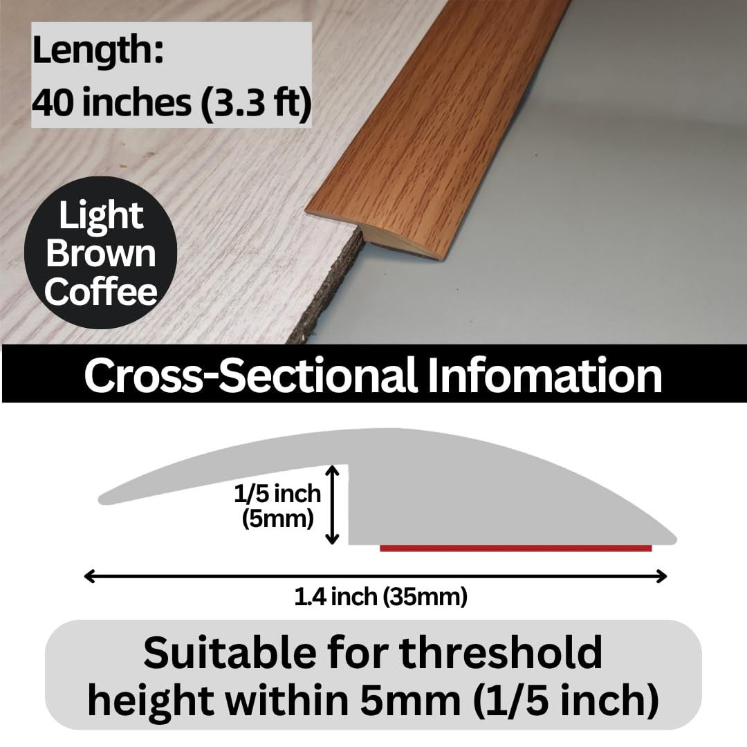 Floor Transition Strip Self Adhesive Carpet Wood Tile Vinyl Flooring Laminate Tr