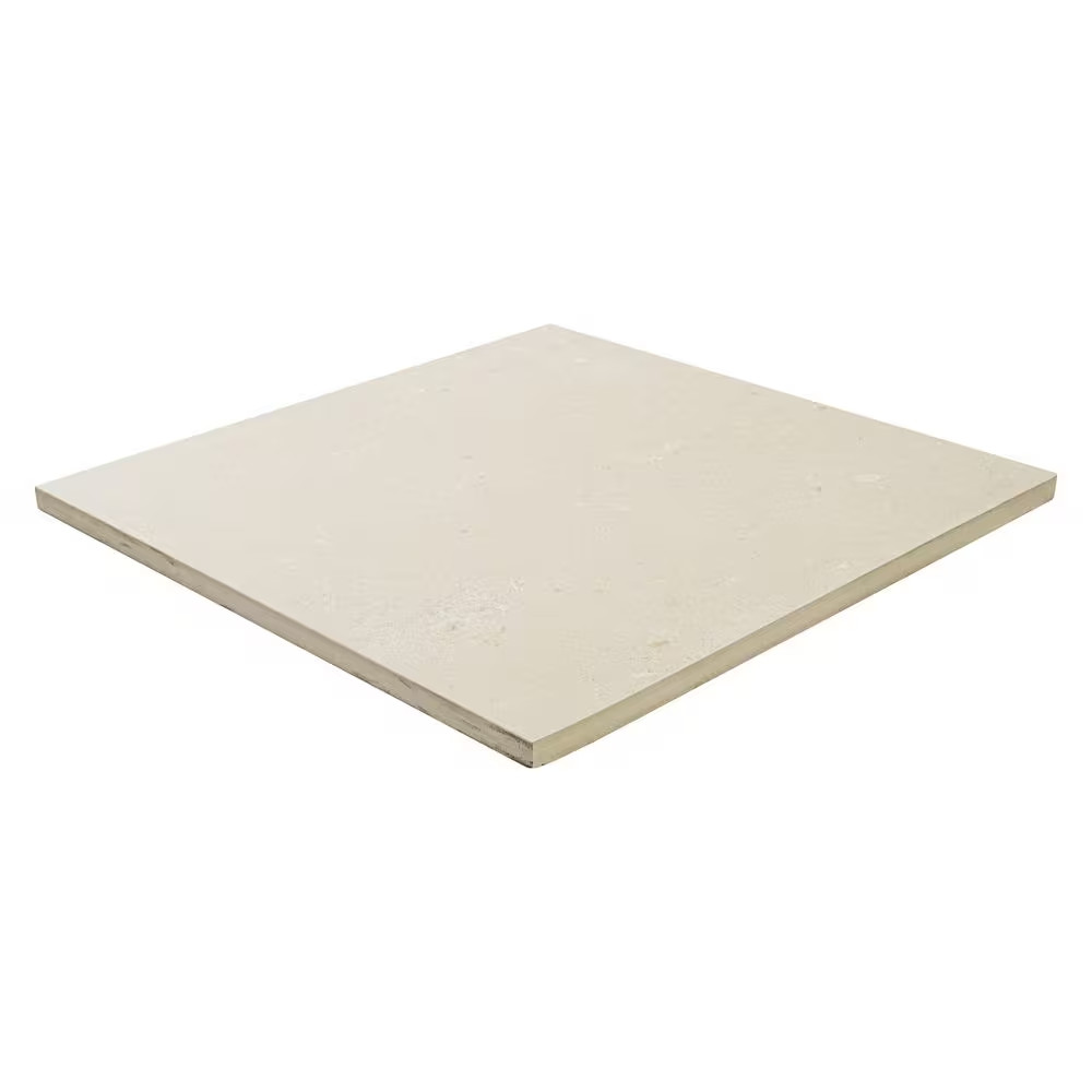 Gritzo Salt 24 In. X 24 In. X 0.79 In. White Stone Look Matte Porcelain Paver (8