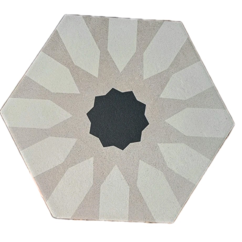 Bedrosians Allora Hexagon Matte Porcelain Tile Geometric Pattern 10″x8.5″