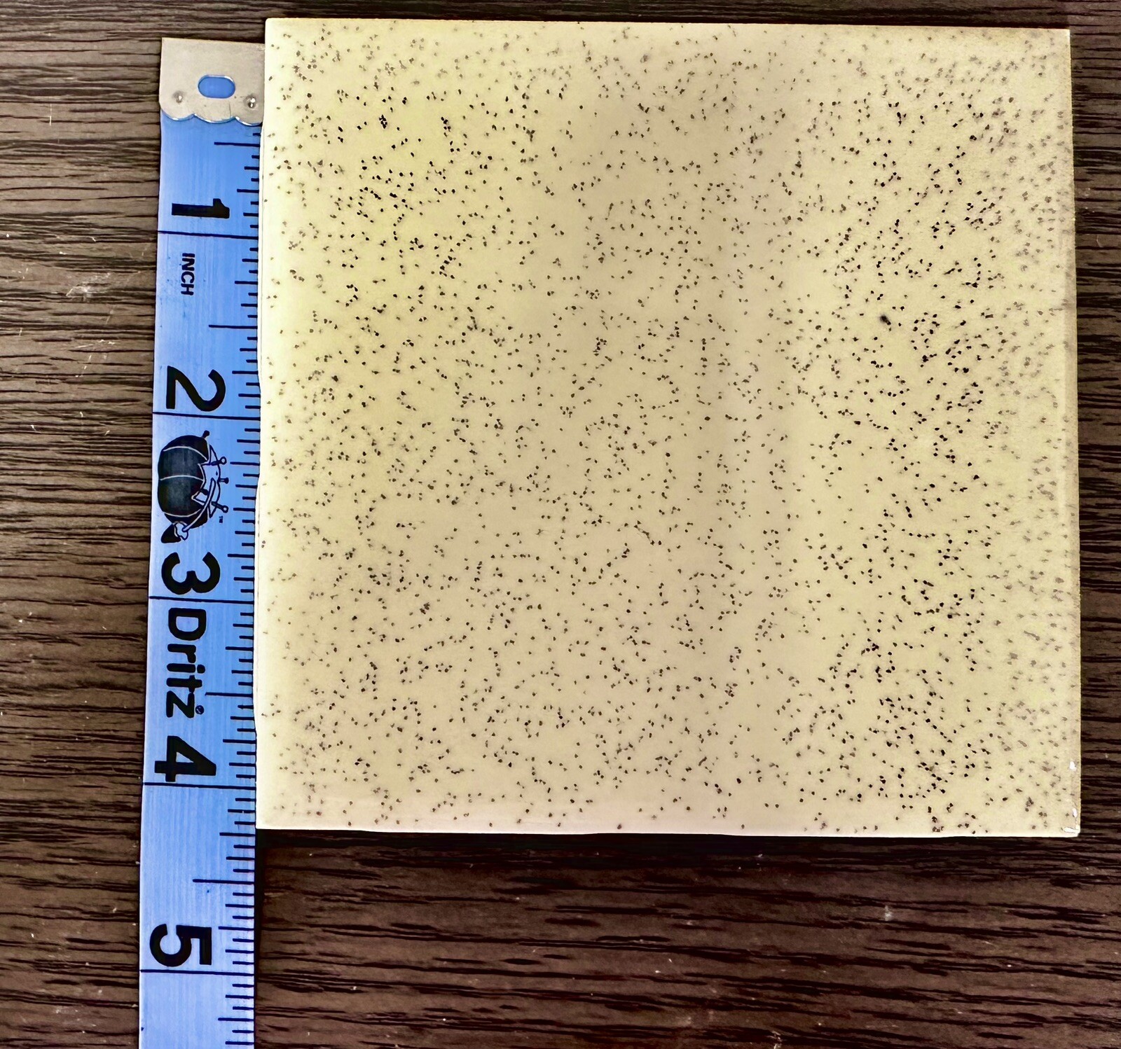 10-Vintage 1950’s Stylon Ceramic Tiles Color #311 Stardust Ivory 4-1/4” NOS