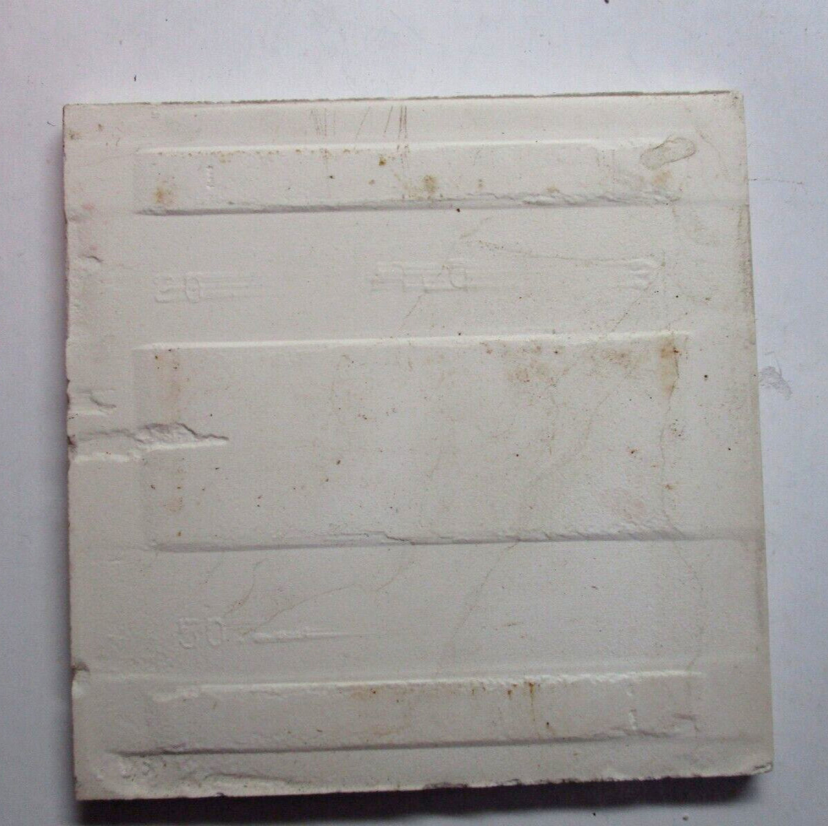 1 Wall Tile Atco USA 4-3/8″ Semi Gloss Pastel Rose Pink Ceramic 1950s Retro Vtg