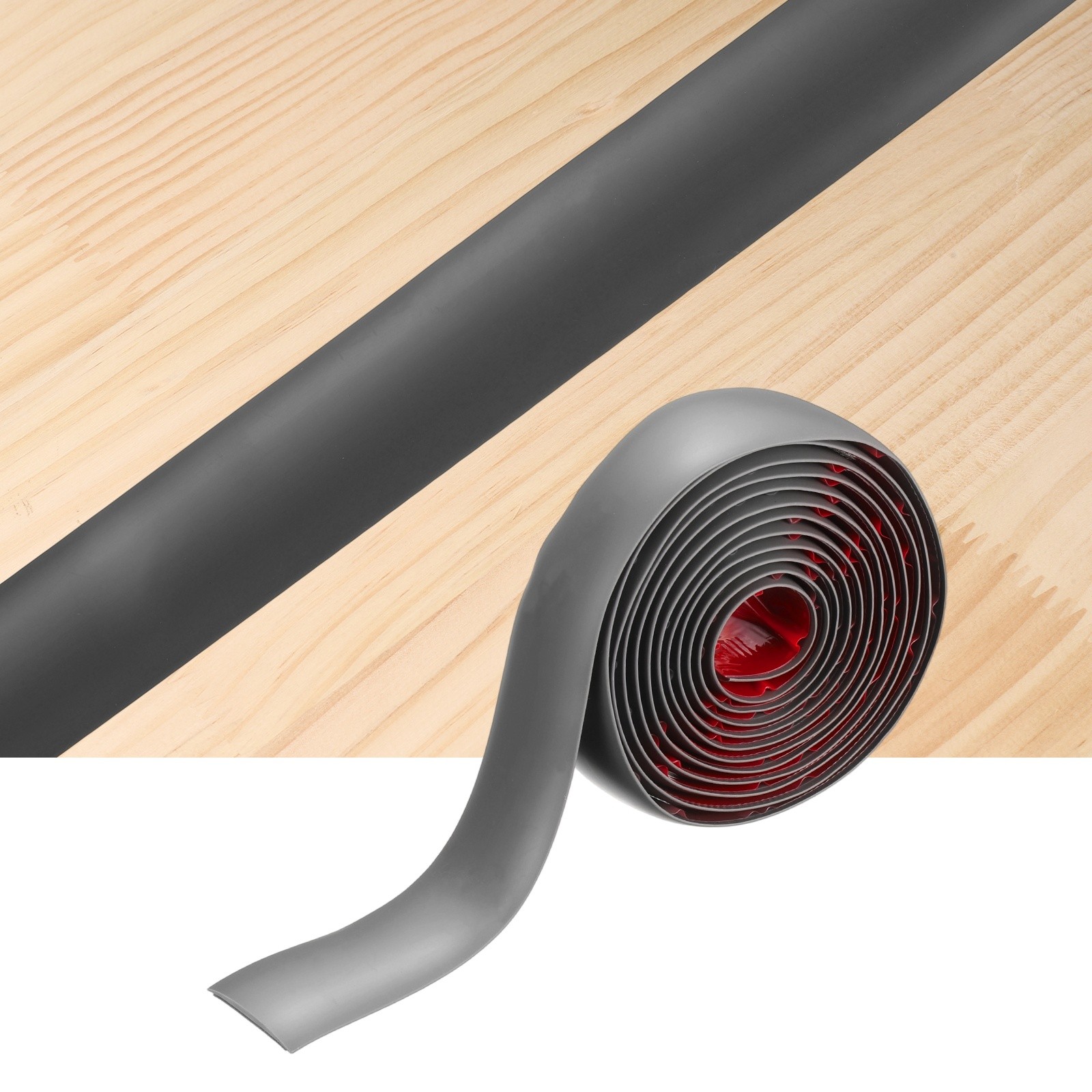 Floor Transition Strips, 9.84 Ftx1.57″ PVC Edging Trim, Dark Gray