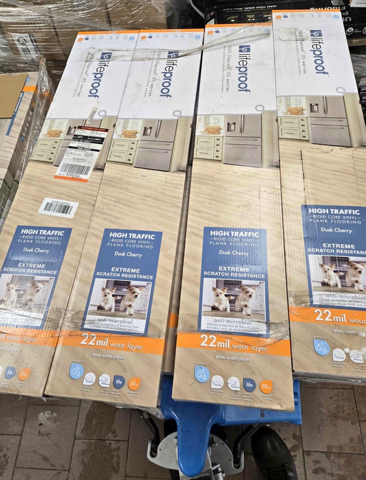 Lifeproof Dusk Cherry 22mil Rigid Core Vinyl Plank 8.66×47.64 20.06 sq ft