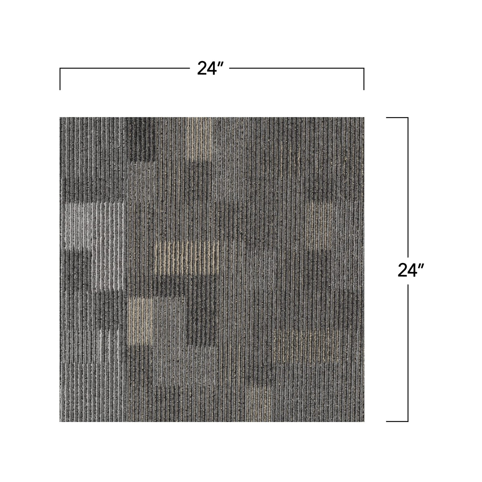 Mohawk Basics Stone Walk 24×24 Carpet Tile Taupe Easy Install 96 sq ft