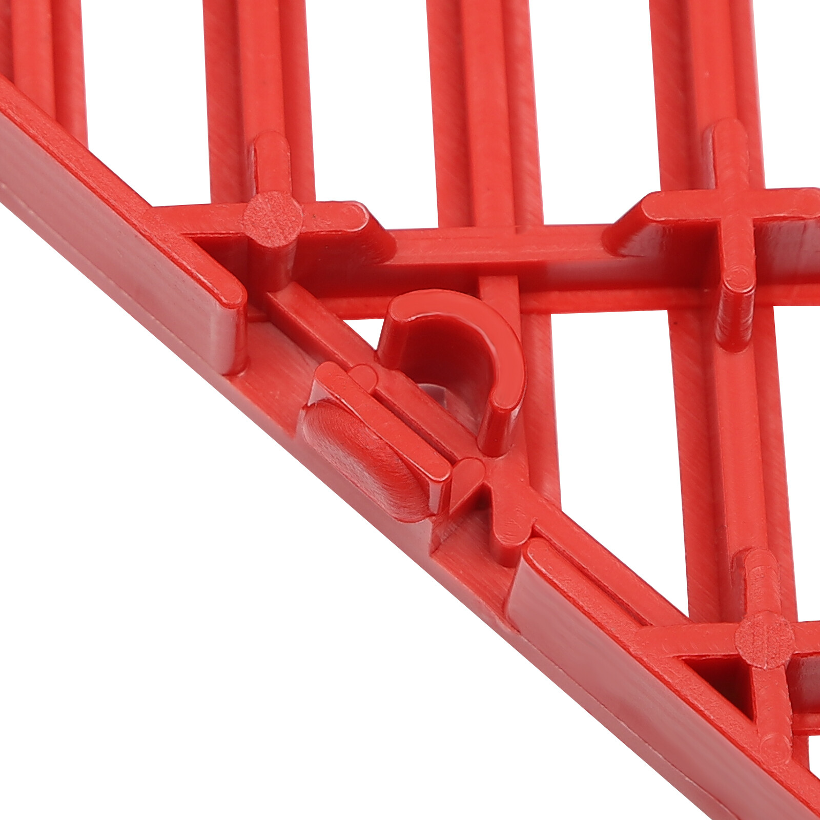 25PCS Red Outdoor Interlocking Tiles 12x12x0.5 Inches Floor Tiles Drainage Tiles