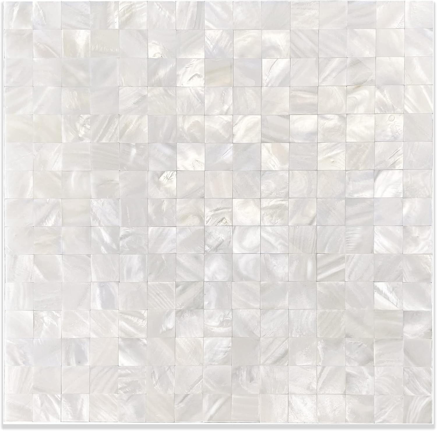 Peel and Stick Backsplash Mother of Pearl Tile, Yew & Tulip Self-Adhesive Natura