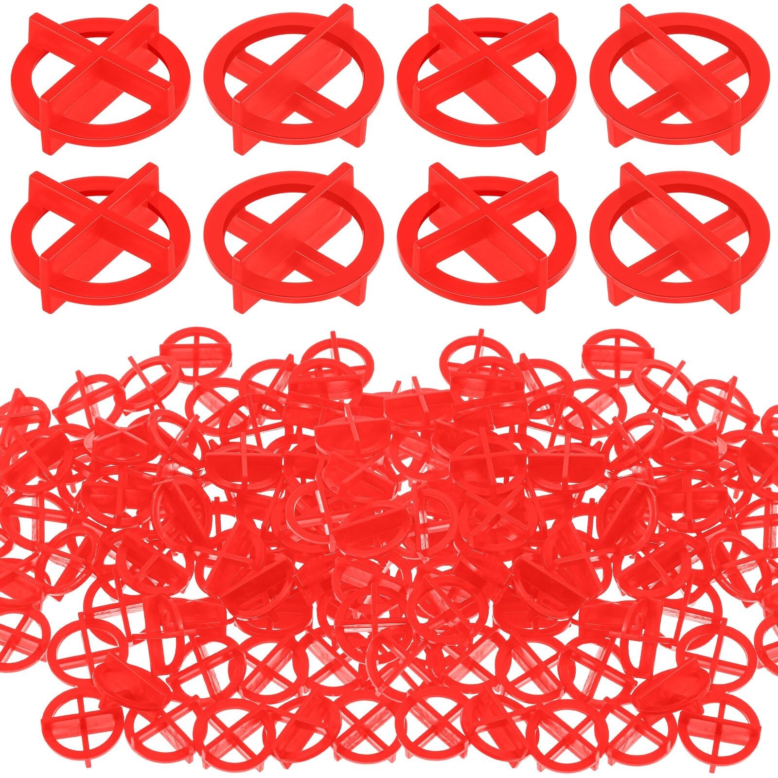 Nuanchu 500 Pcs 1/16″(2mm) Removable Tile Spacers Reusable Cross Wall Constru…