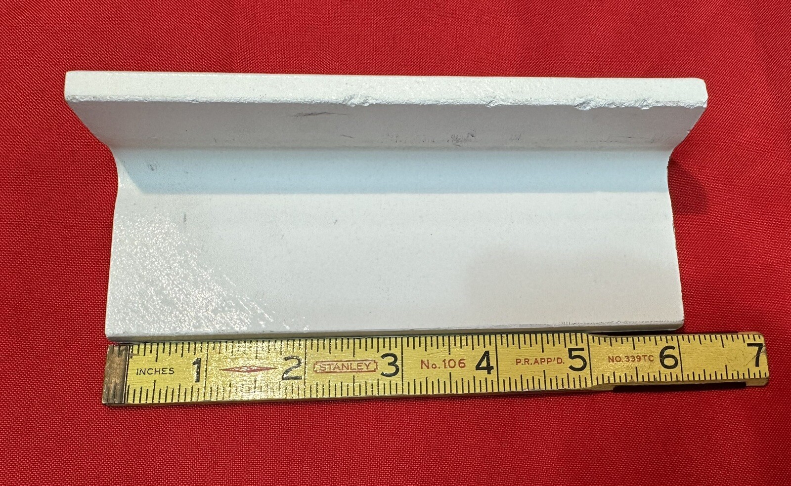 1pc. Off-White V-Cap Crystalline Ceramic Tile: Counter-Top Edging American Olean