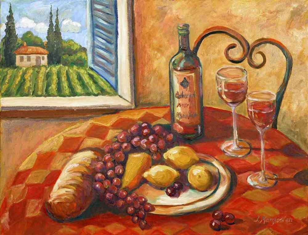 Tuscan Accent & Decor Tile Joanne Morris Margosian Kitchen Art JM019AT
