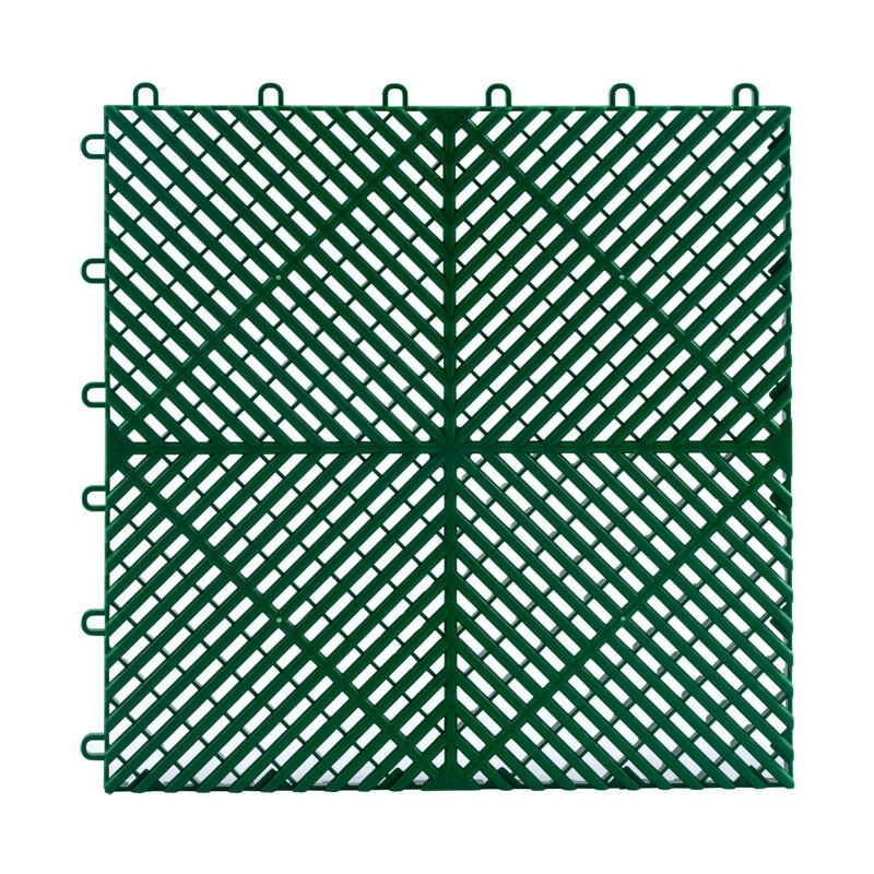Interlocking Vented Nitro Garage Floor Tiles 16″x16″ | 30 Pack