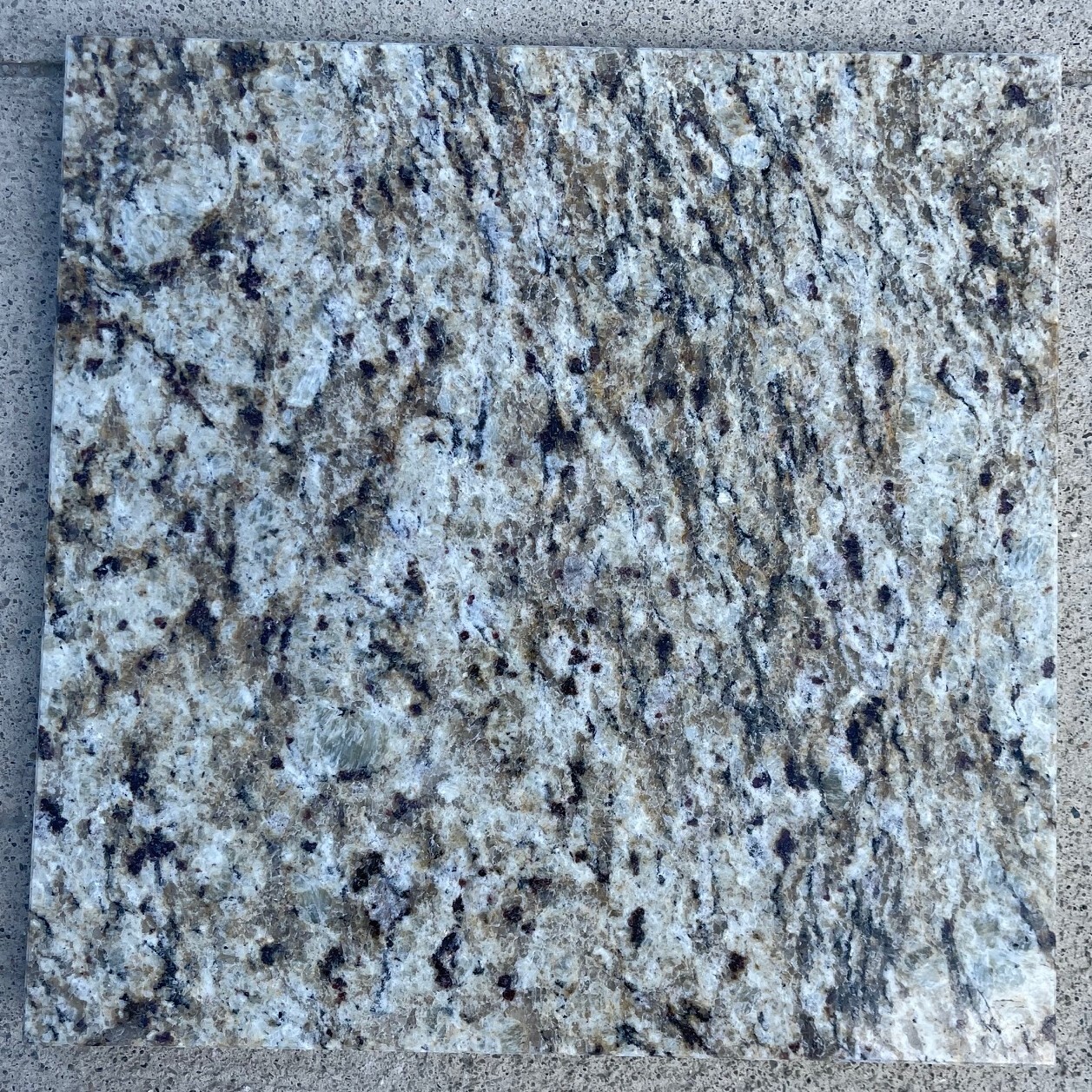 Tile Granite Natural Stone Giallo Ornametal Floor Wall About 3×3 SAMPLE TS-15B