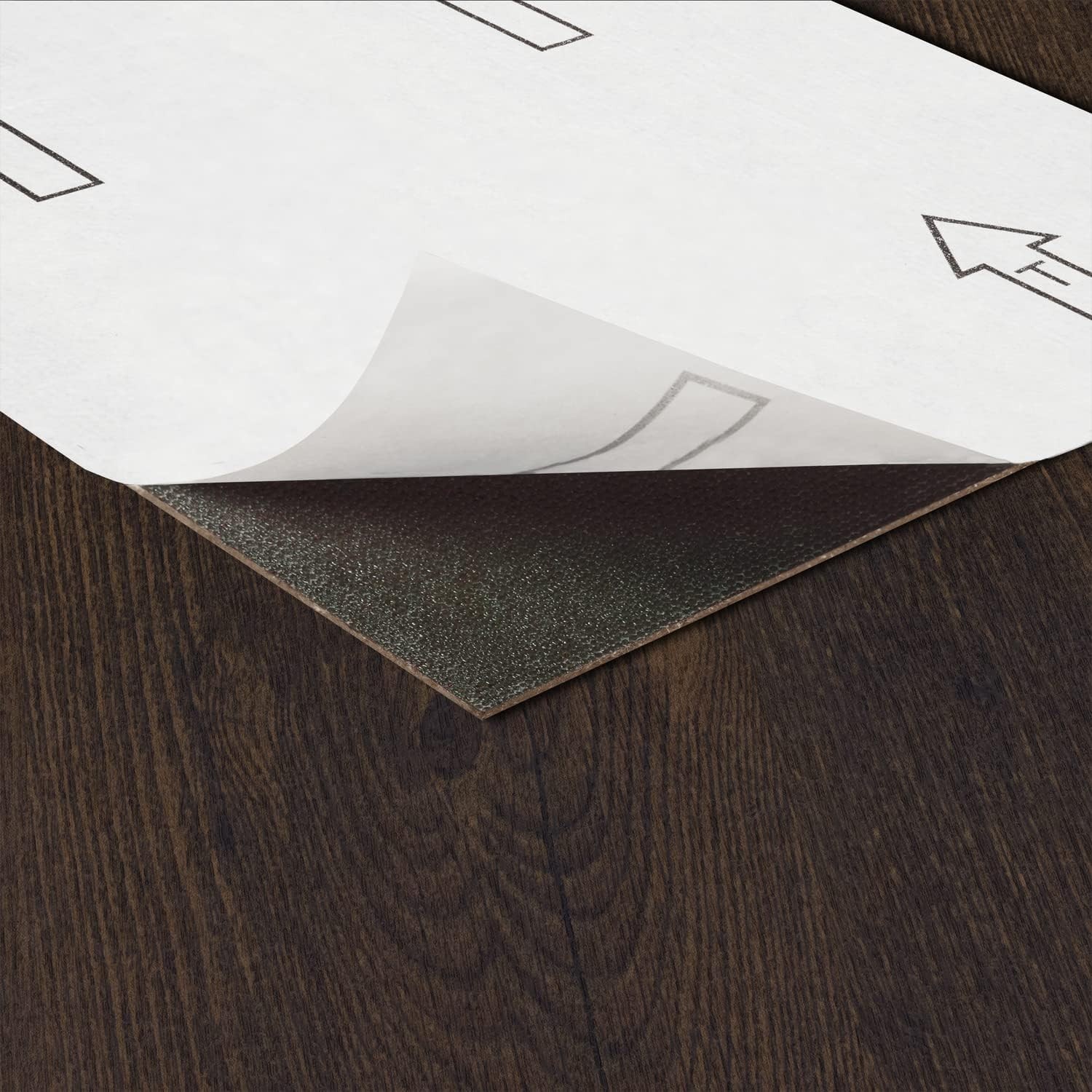 Espresso Peel and Stick Vinyl Planks – 10-Pack 15 Sq Ft Easy DIY Flooring