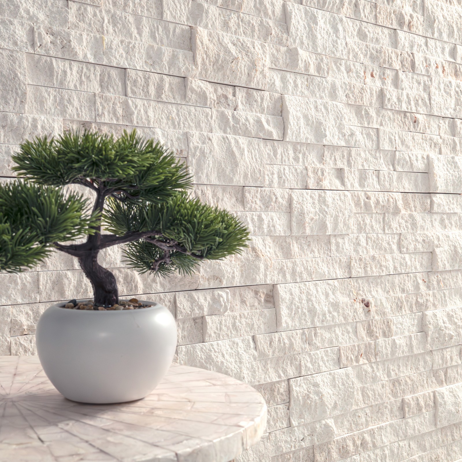 Ackland AKPLPL6X24F-CA 6″ x 24″ Limestone Hardscape Wall Tile – – Montara Ivoria