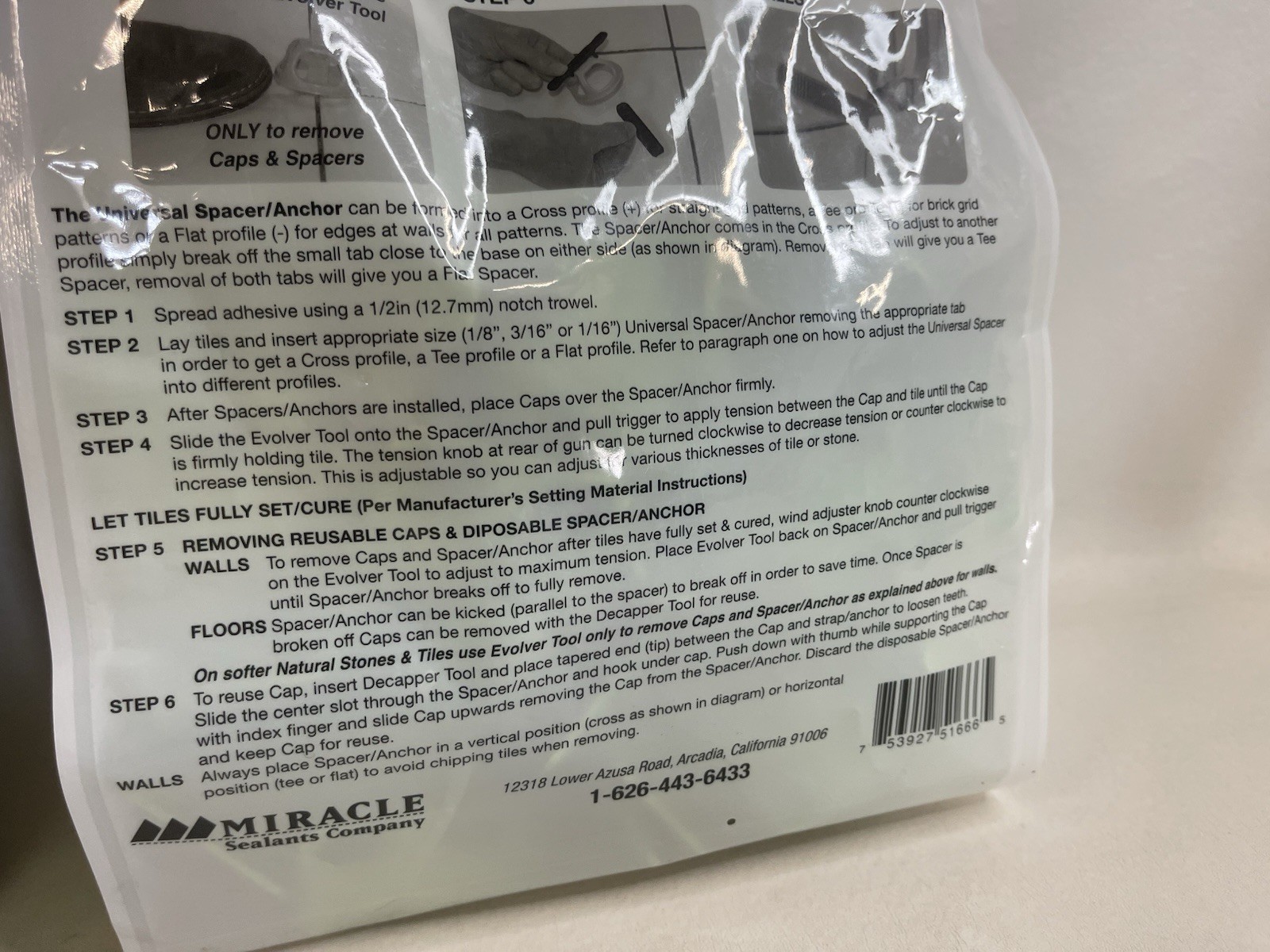 Levolution Universal Tile Spacing Leveling System Flat Part A 1/16 in 2×50 Pack