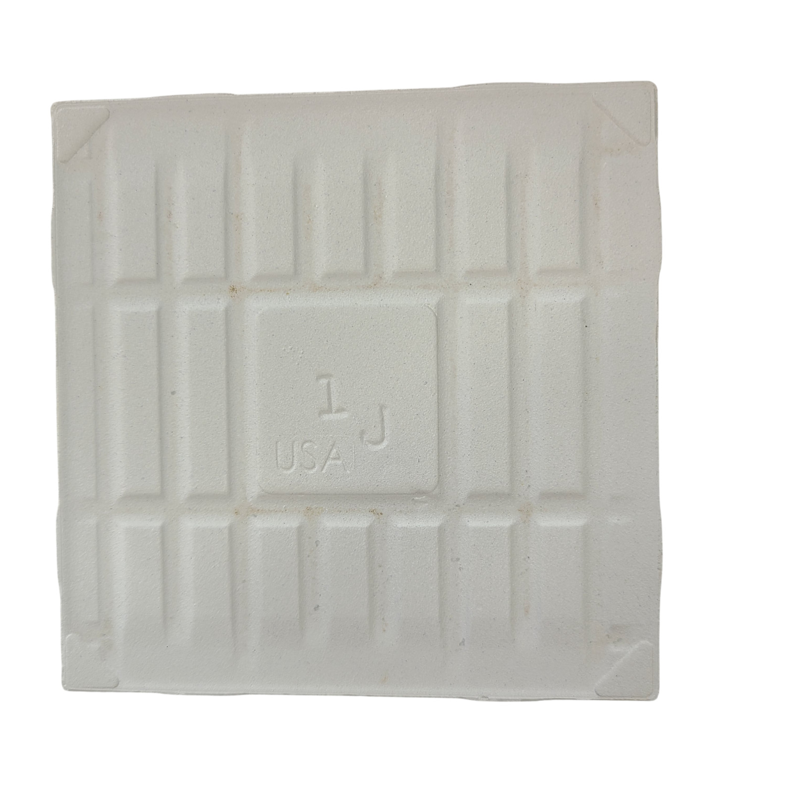 Freckled 4.25 in Ceramic Tile Specs Dots Subway Square Vintage Off White Matte