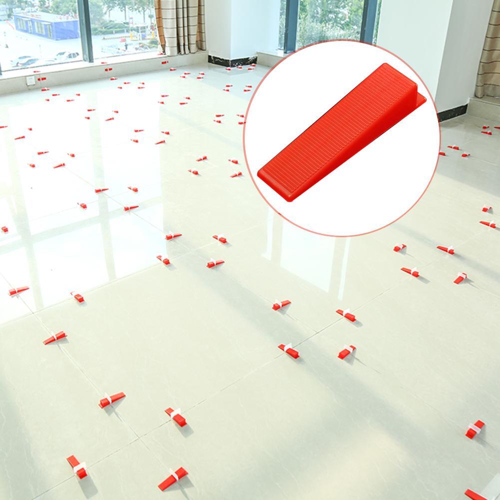 100Pcs Tile Leveling System Clips Wedges Spacer Wall Flooring Tiling Tool Kits