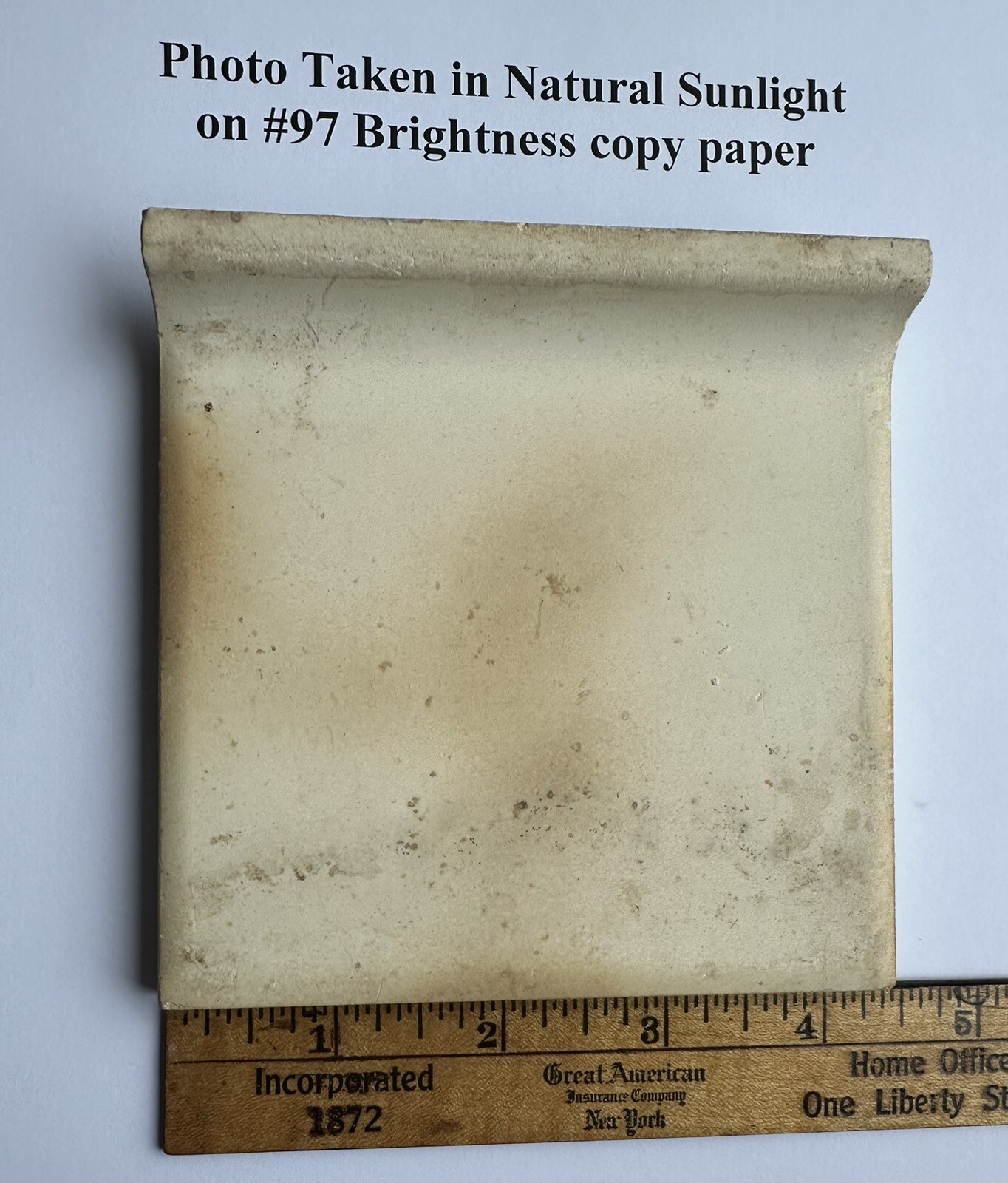 1pc. Blue + hint of green: Radius Bullnose Ceramic Tile 4-3/8″: Glossy, Mud Cap
