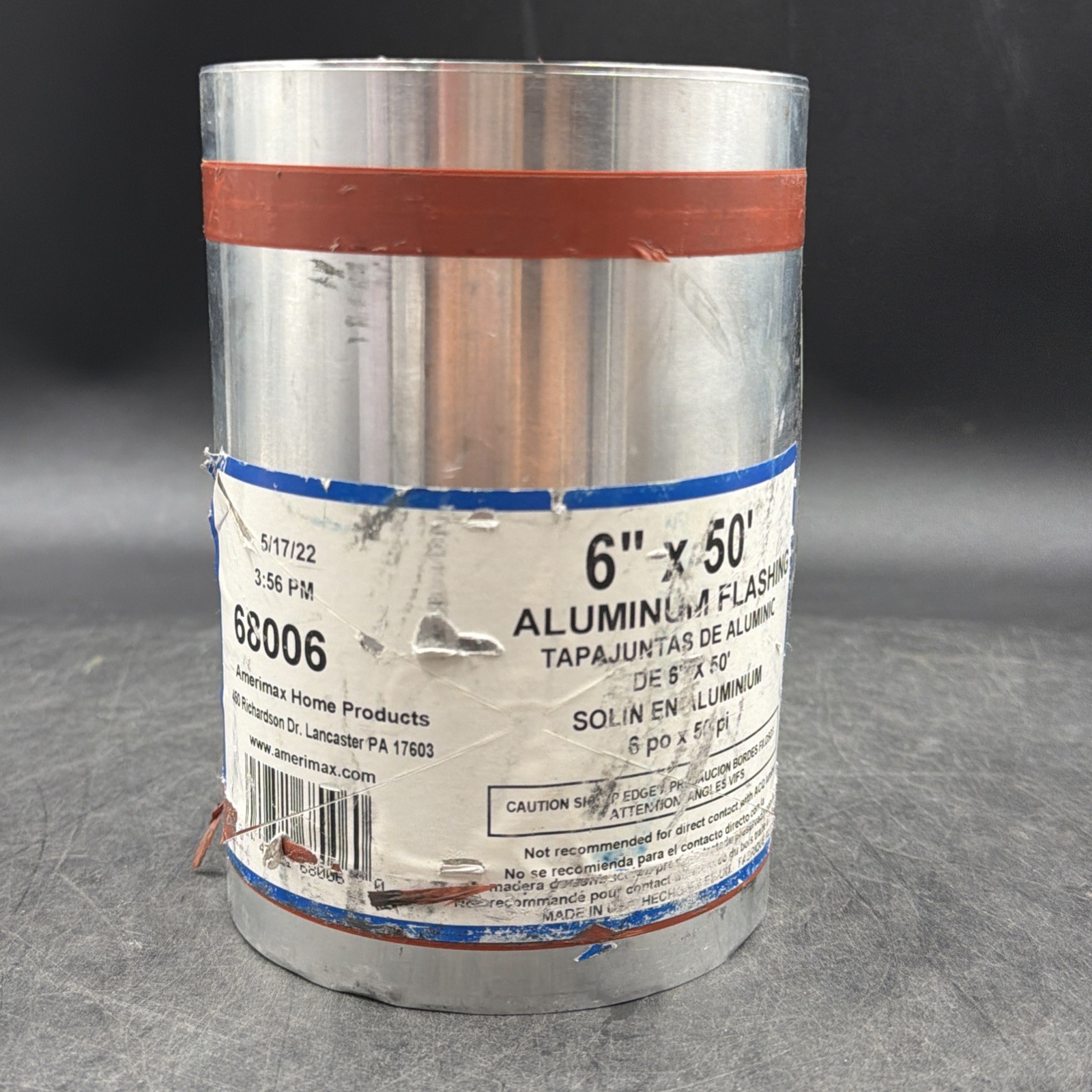 Amerimax 68006: 6 inch x 50ft. Mill Finish Aluminum Roll Valley Flashing