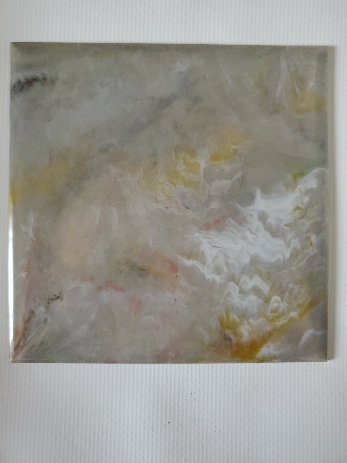 Multicolor Marble Plastic Tile 4 1/4″ wall bathroom kitchen polystyrene Vntg NOS