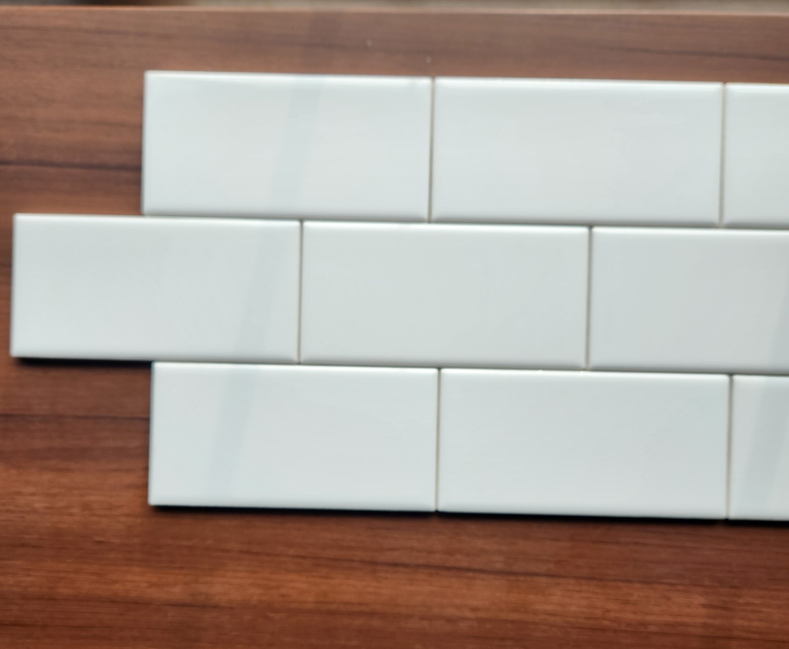 (50) American Olean Ice White #0025 Ceramic Subway Tile 3 x 6″ Inch Lot of 50