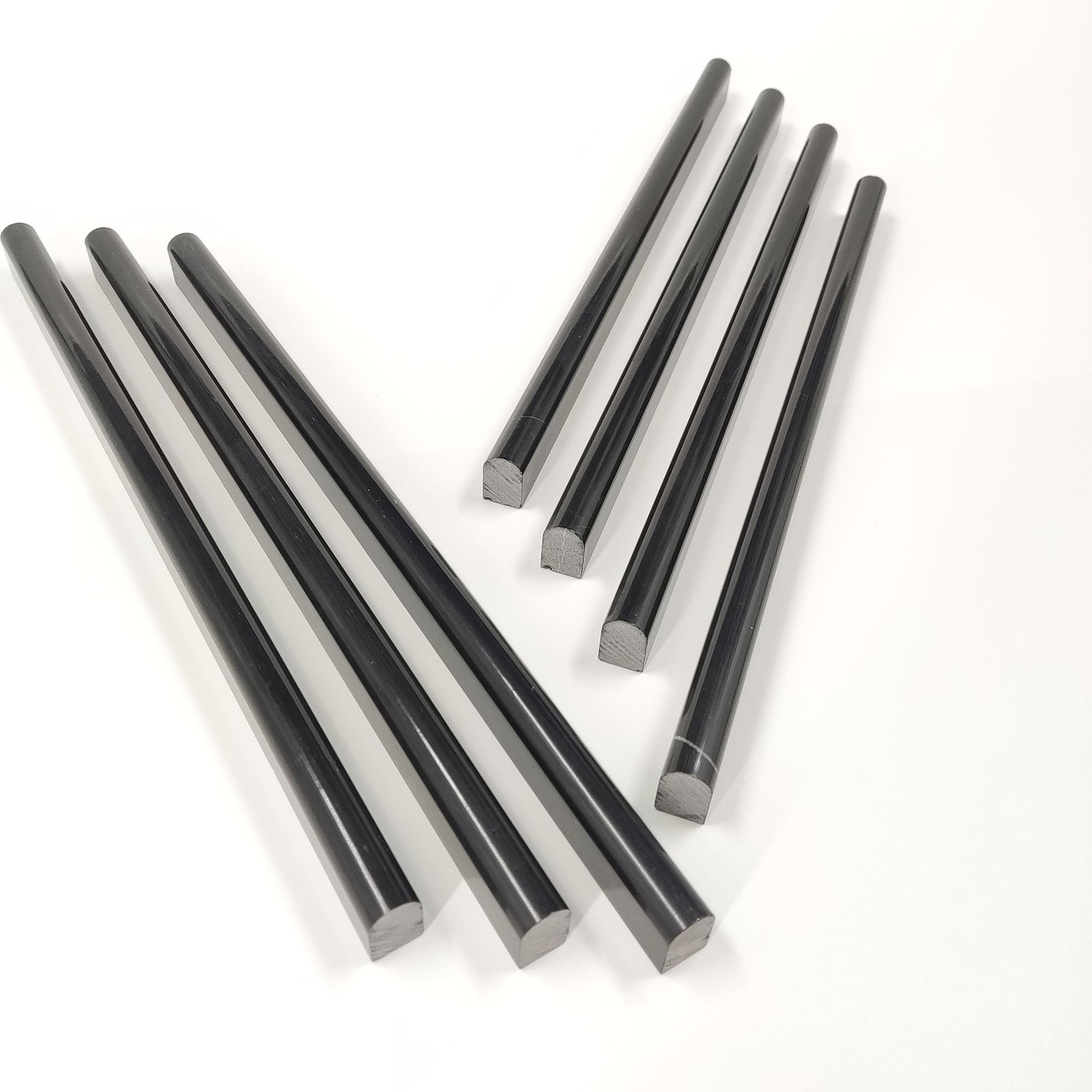 Black 15 Pack Marble Pencil Tile, 0.5″X12″ Polished Marble Tile Edge Trim for…