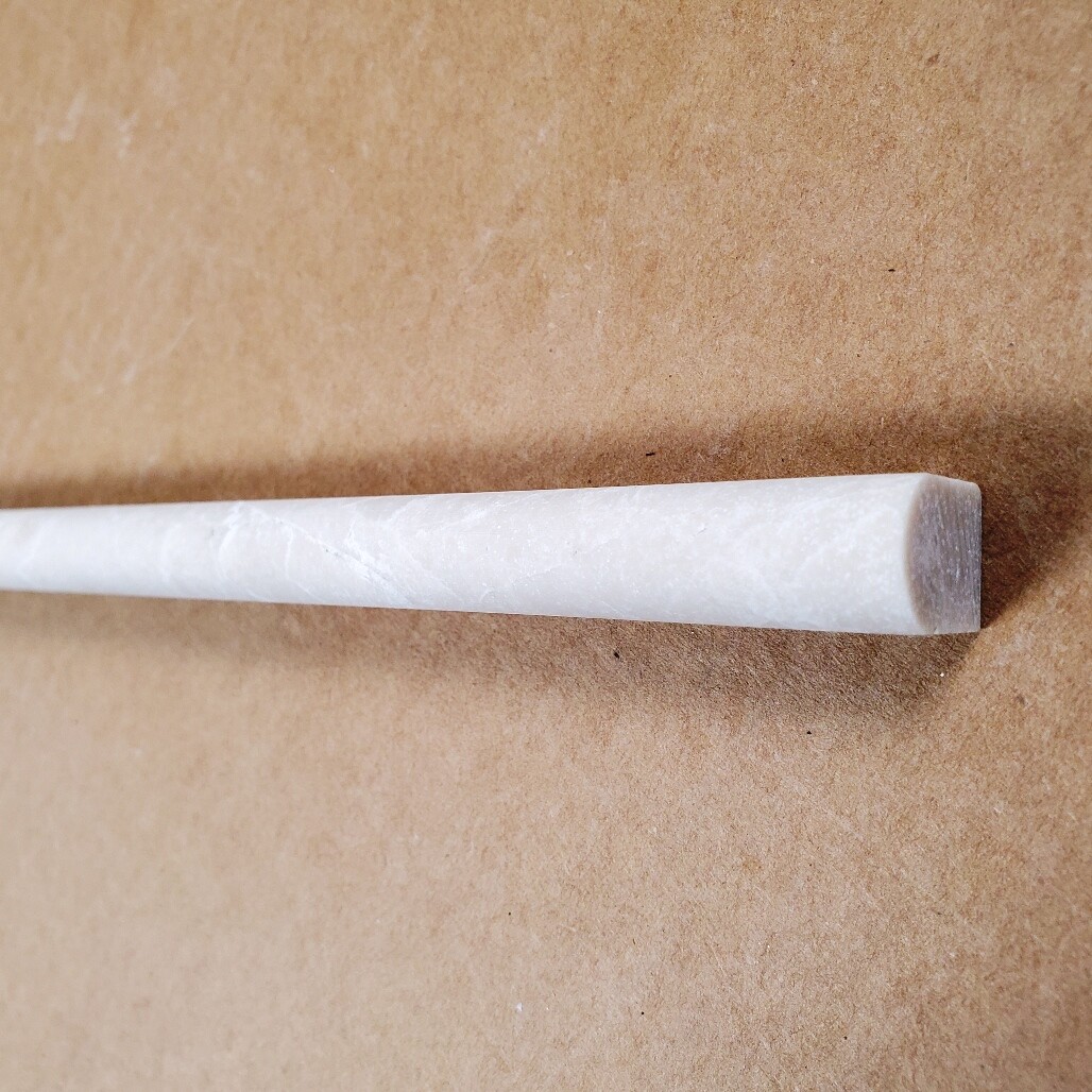 Pencil Liner Crema Nouva Honed Marble Tile 3/4″x3/4″x12″