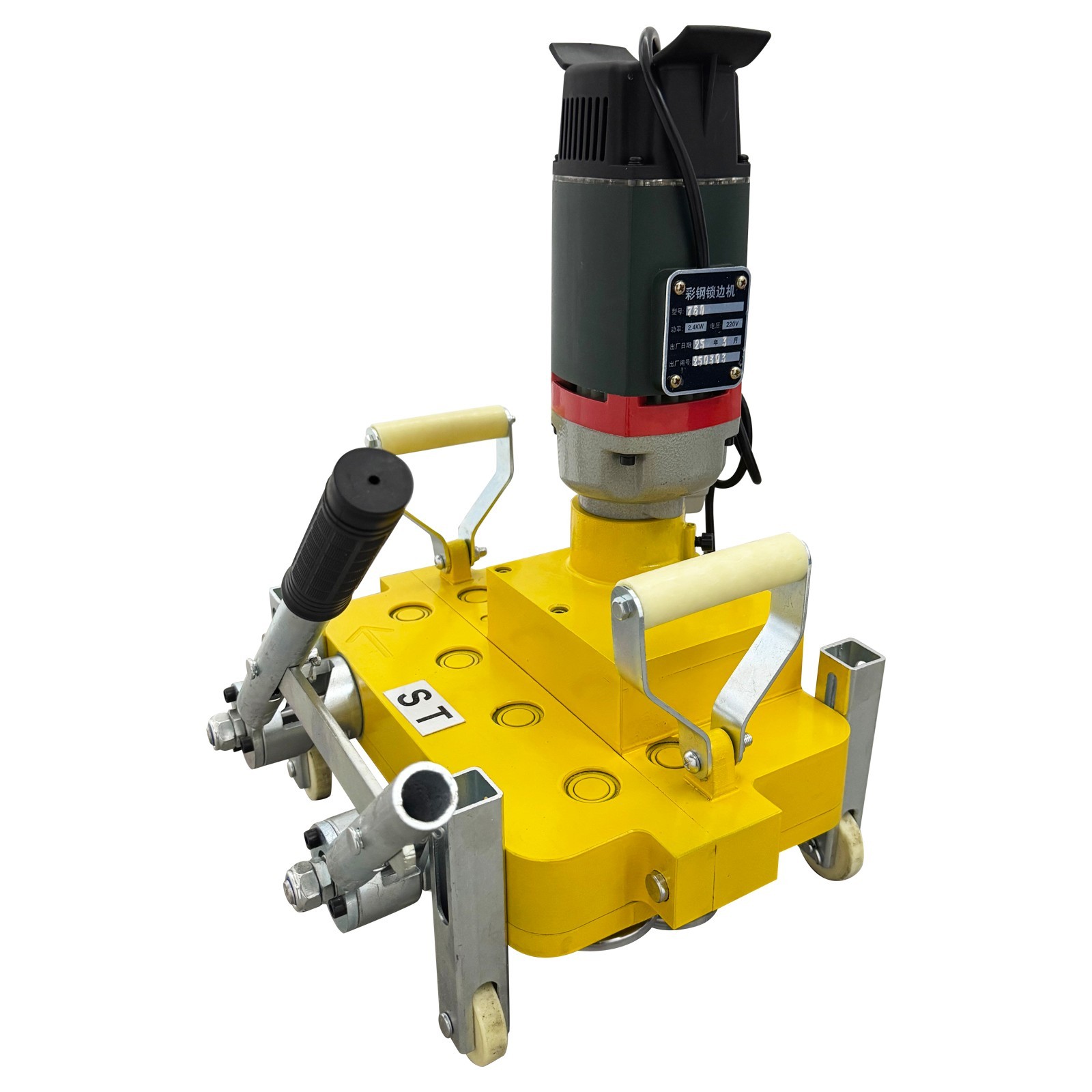 220V 1PH 2.4KW Metal Roof Roll Forming Machine Colored Steel Tile Seamer