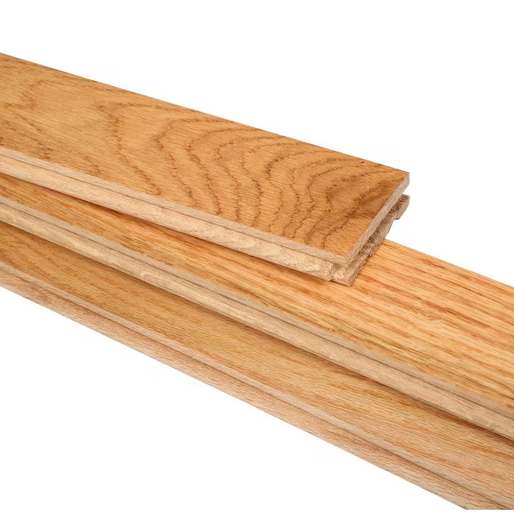 Plano Rustic Natural Oak 3/4 In. T X 2-1/4 In. W Smooth Solid Hardwood Flooring