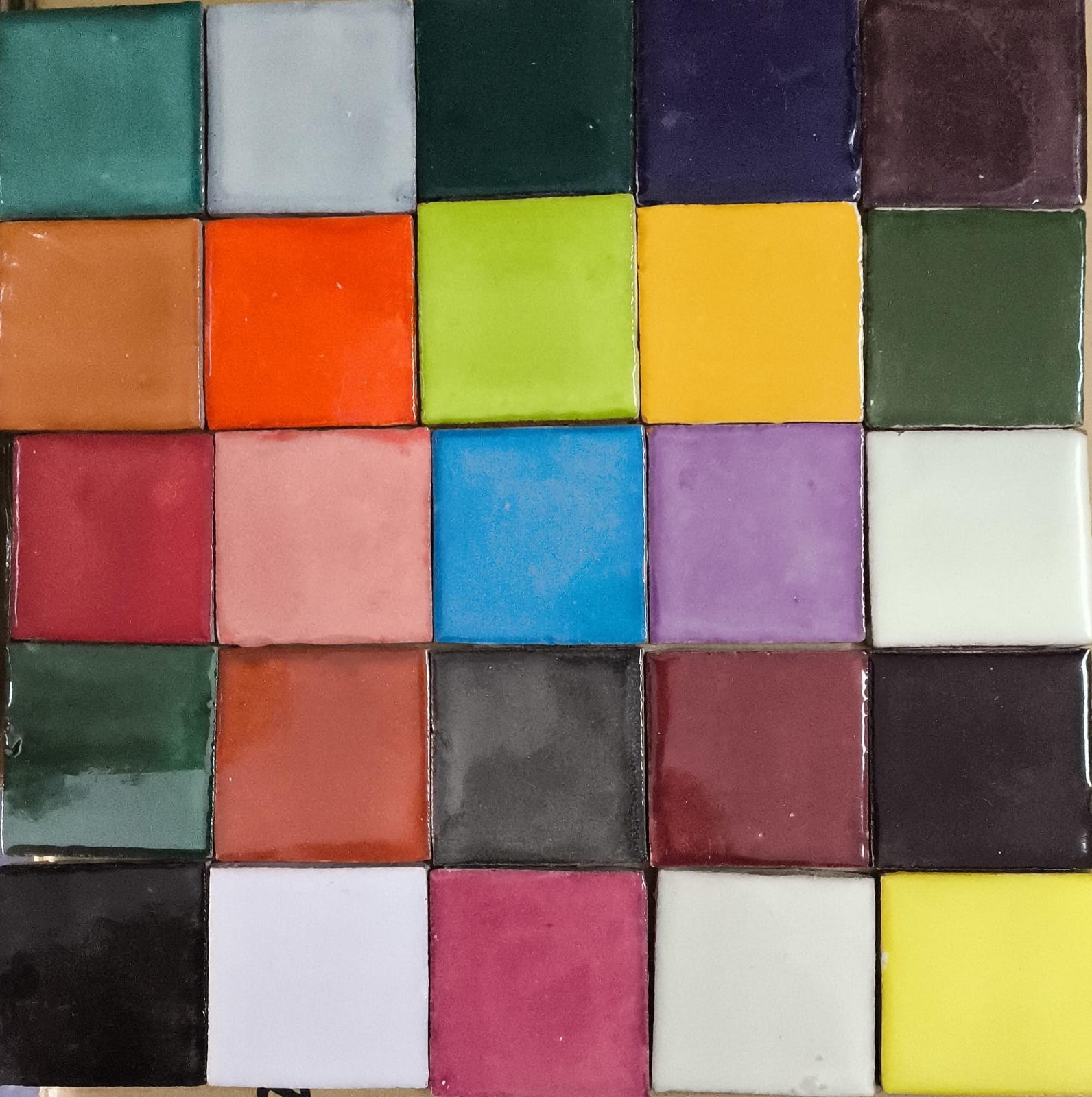 100 SOLID COLORS TILES 2×2 CERAMIC POTTERY TALAVERA MEXICO WALL FLOOR DECOR #002