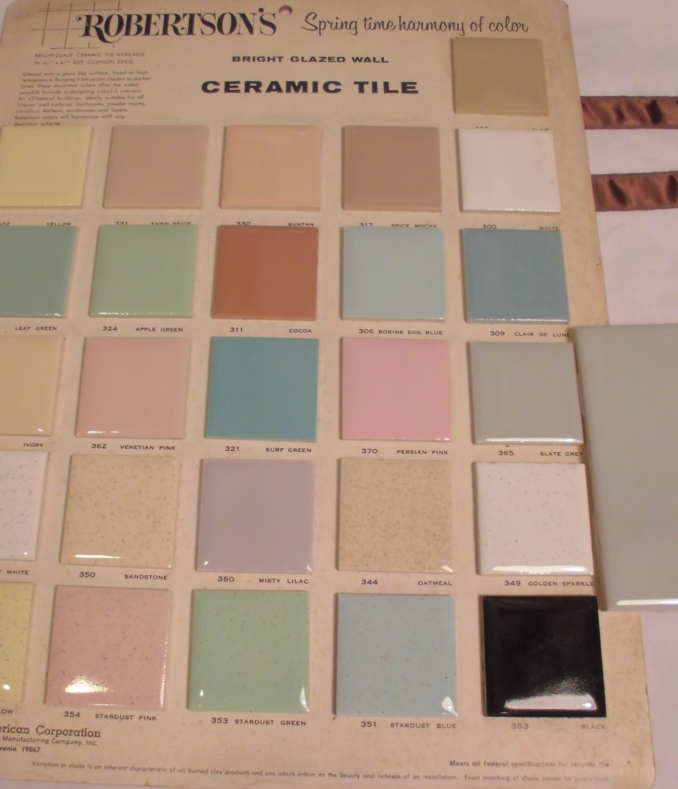 6 pcs. Vintage *Slate Gray-Platinum Gray* Glossy Ceramic 4-3/8″ National Tile Co