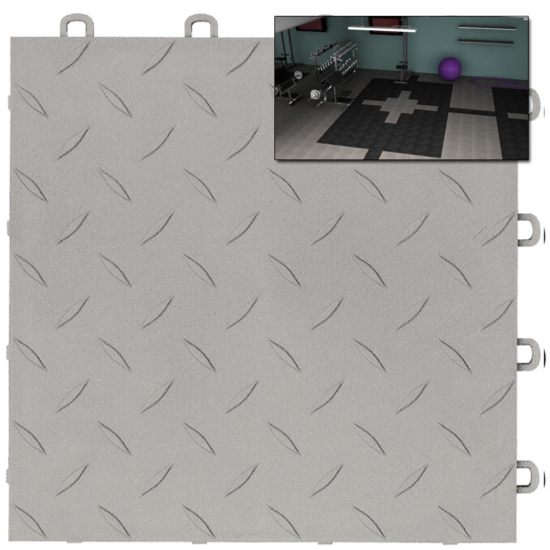 D.I.Y EASY BASEMENT FLOOR – BASEMENT TILES GRAY DIAMOND FREE SHIPPING
