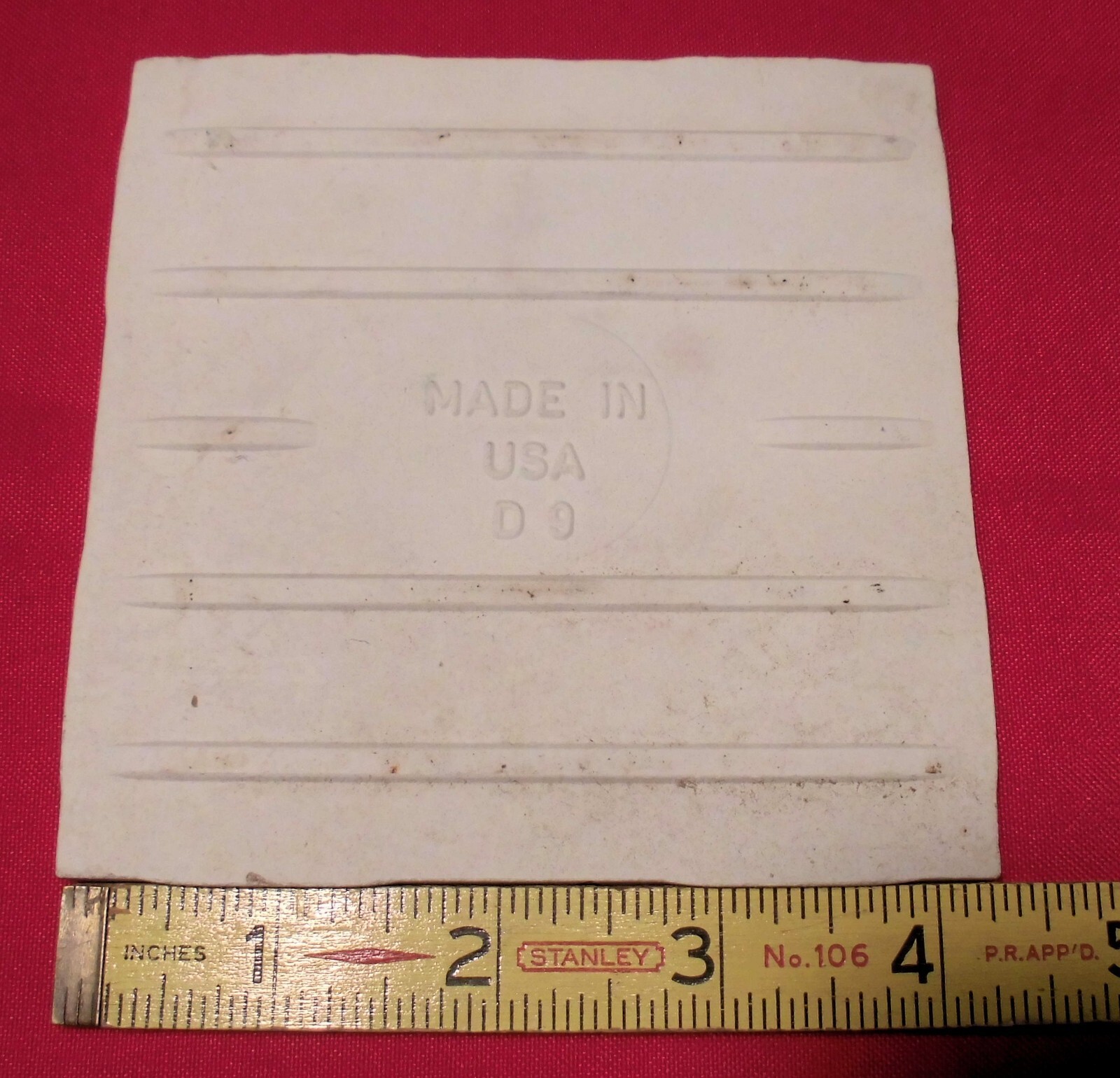 1 pc. Gold Dust: by Color Tile Co. 4-1/4″ Glossy Ceramic Tile: Made 1970’s-90’s