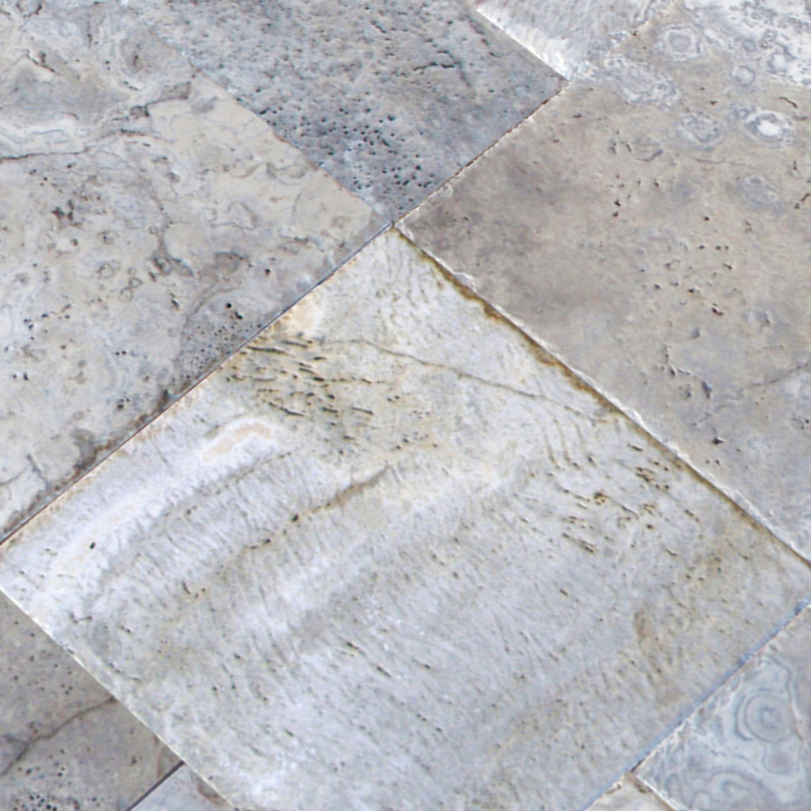 Ackland AKLTPMAR10KT-PL Marzana Exterior Paver Tile – Tumbled – Off White