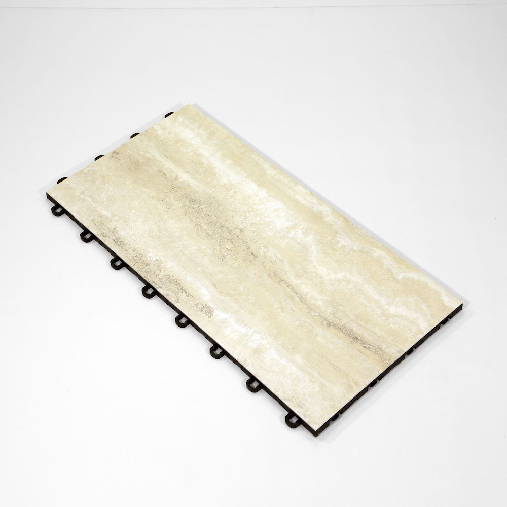 12″x24″ BASEMENT FLOORING DIY SAHARA BEIGE SLATE – 2 SQ.FT per Tile- Made In USA