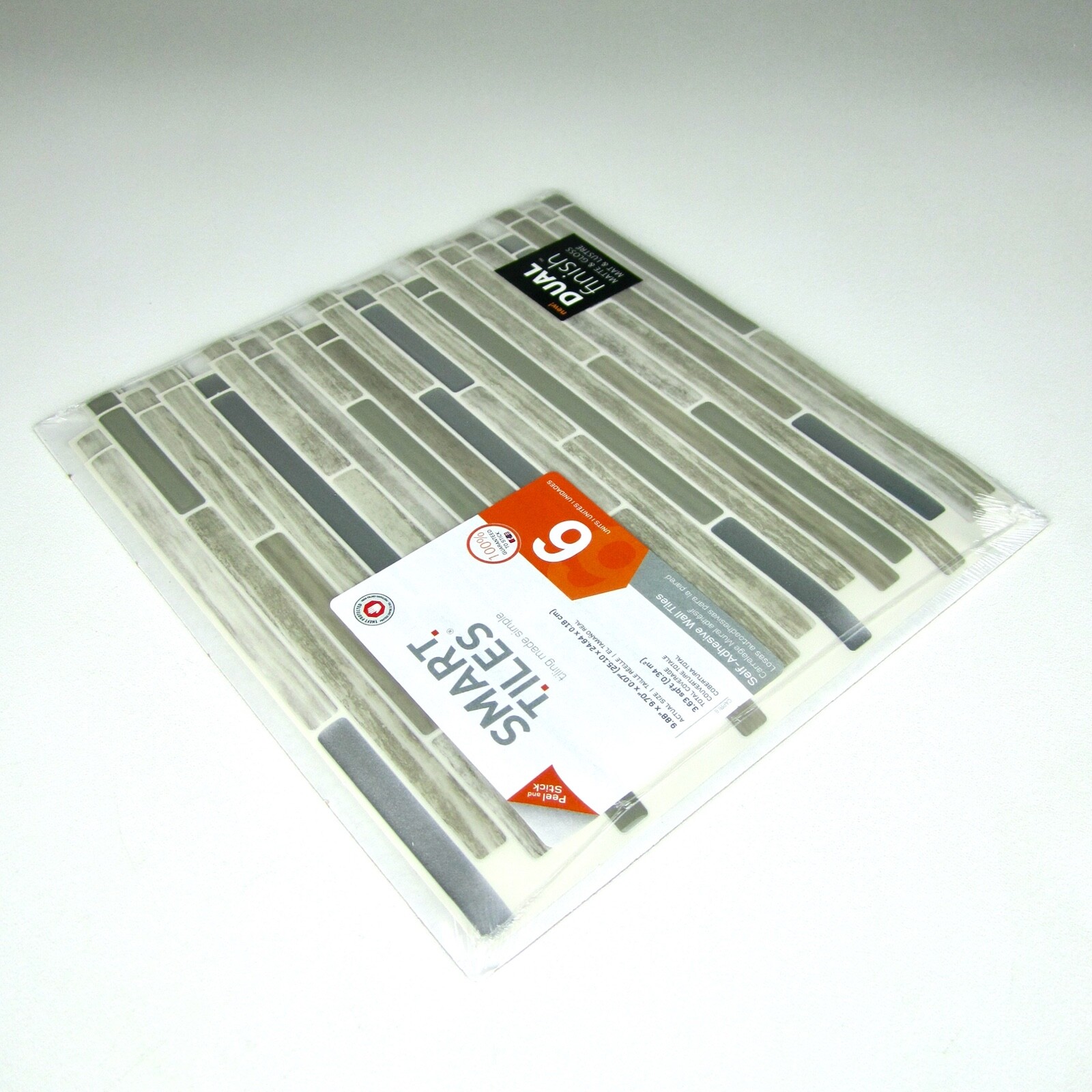 SMART TILES (Capri Taupe SM1069-6) 9.88″ x 9.70″ (6 sheets) Peel & Stick Mosaic