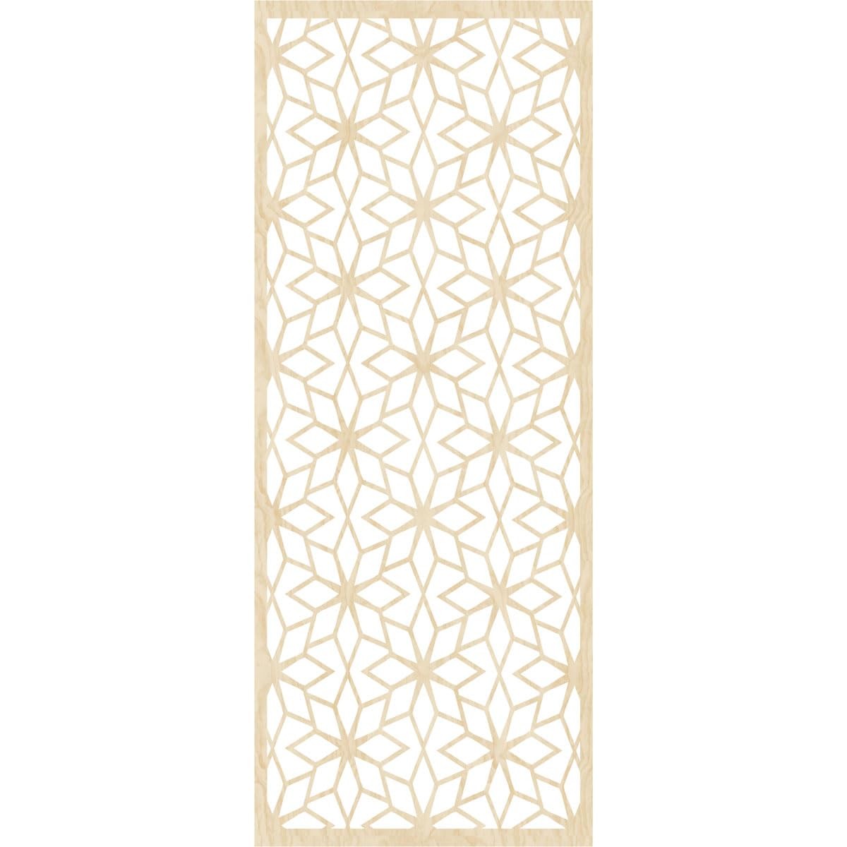 Birch Decorative Pierced Fretwork Wood Wall Panels 153/8×393/8×1/4 Inch
